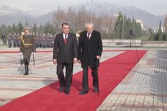 Zeman bude jednat o bezpečnosti s tádžickým prezidentem