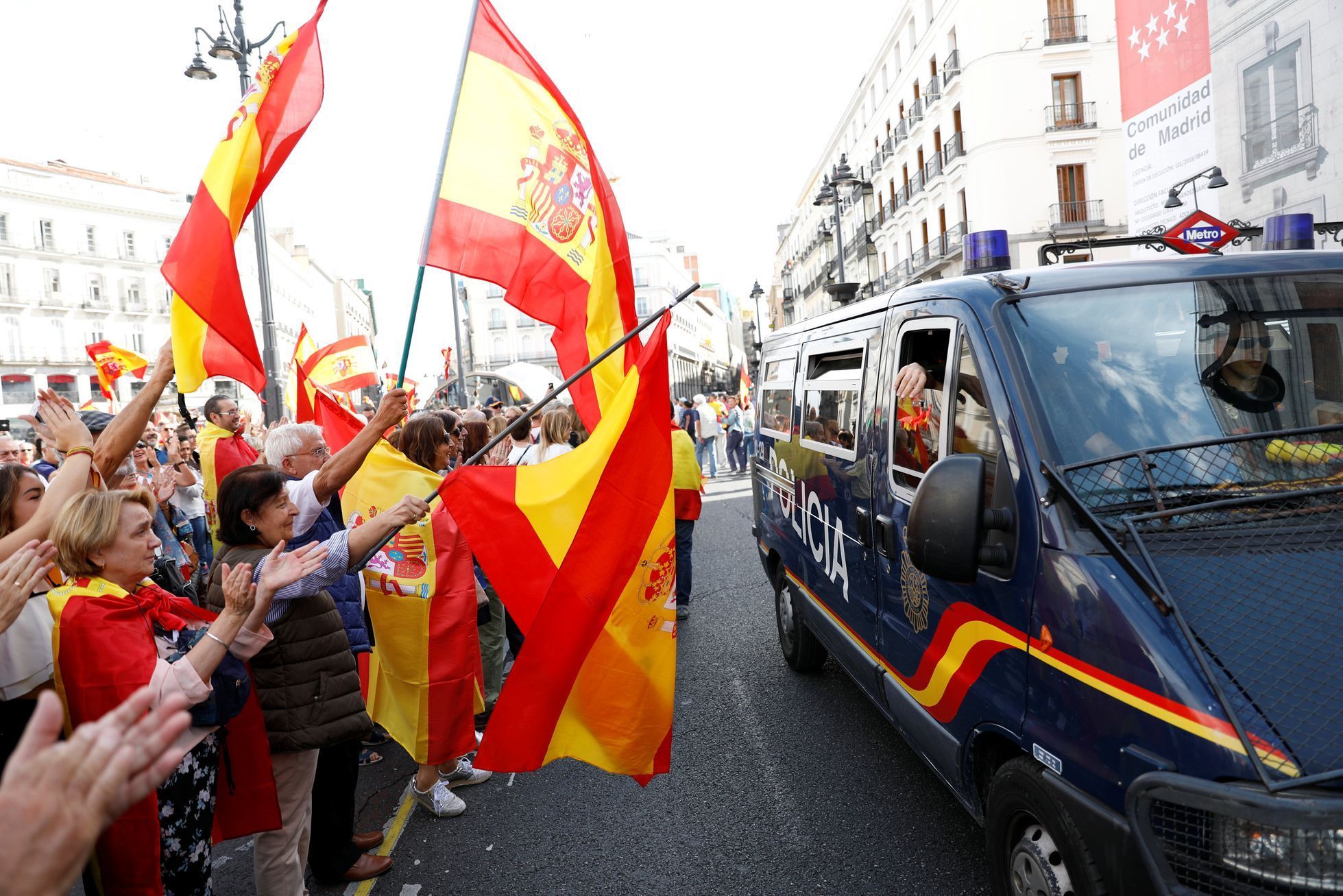 Španělsko Katalánsko referendum Madrid