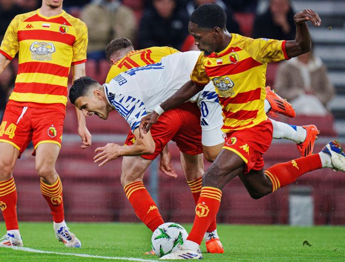 Fotbalisté Jagiellonie Bialystok v Konferenční lize zaskočili Kodaň.