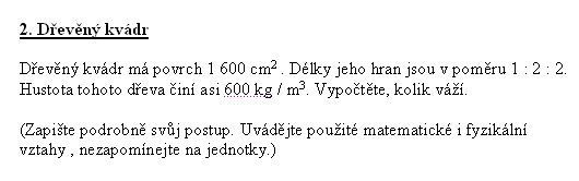 Test - gympl - otevřené úlohy - 2