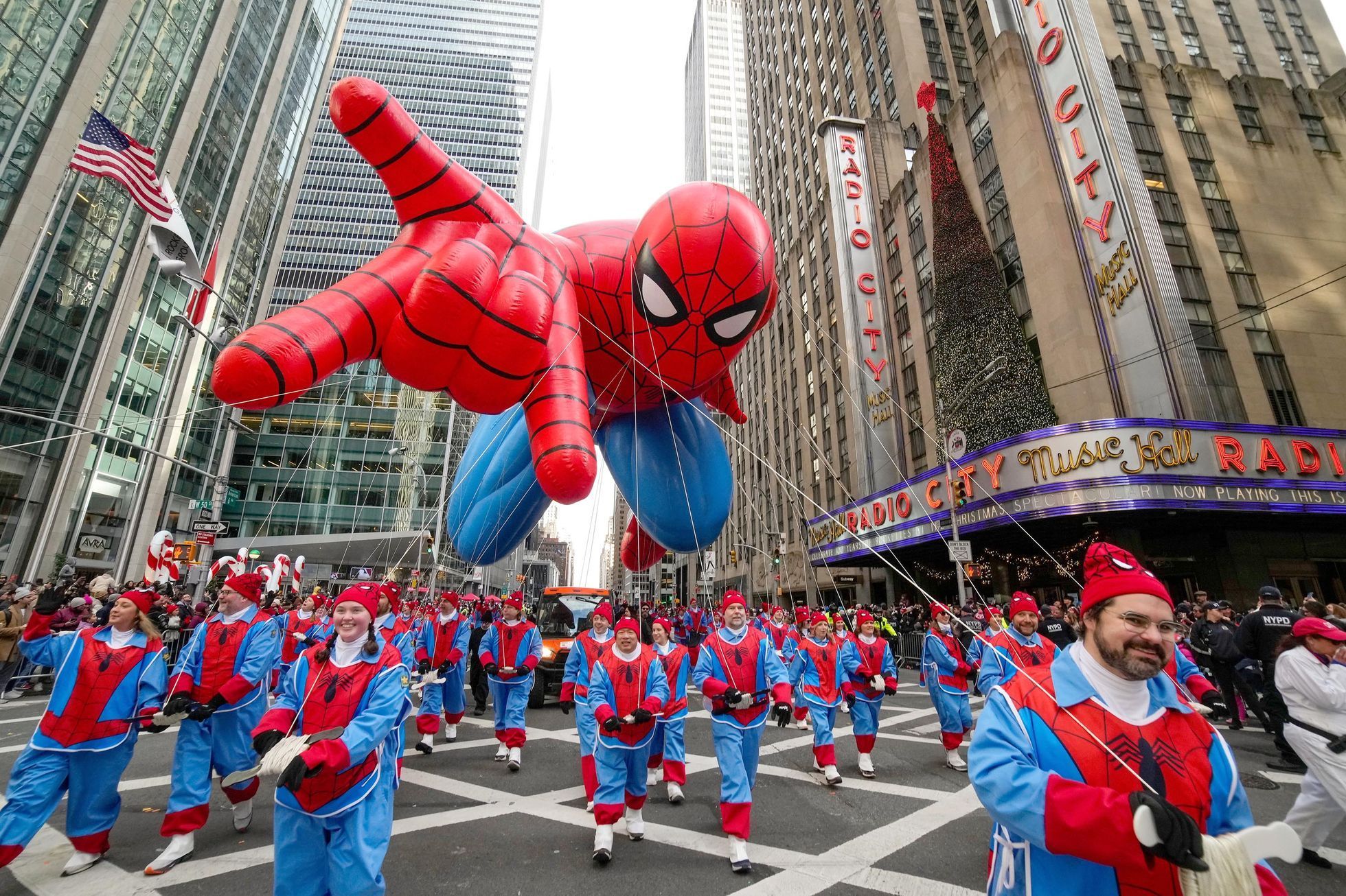 USA, New York, přehlídka, Den díkuvzdání. Macy´s