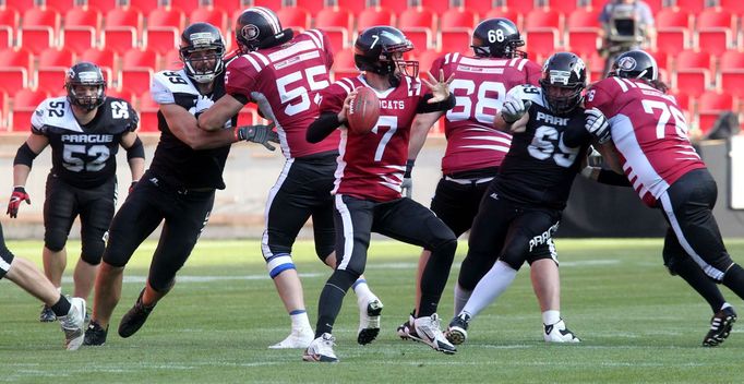 Americký fotbal, finále ČLAF: Prague Black Panthers - Příbram Bobcats