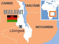 Mapa - Malawi