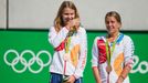 OH 2016, tenis-čtyřhra: Lucie Šafářová (vlevo) a Barbora Strýcová