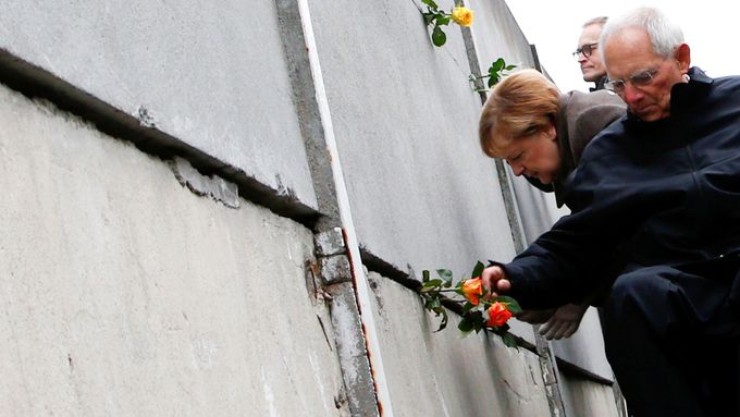 Oslavy 30. výročí pádu Berlínské zdi. Na snímku kancléřka Angela Merkelová.
