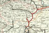 Od příjezdu prvního parostrojního vlaku na území Česka uběhlo 180 let. V červnu roku 1839 dorazila souprava do Břeclavi. O měsíc později byla slavnostně otevřena pravidelná linka z Vídně do Brna. Na fotce je mapa Severní dráhy císaře Ferdinanda.