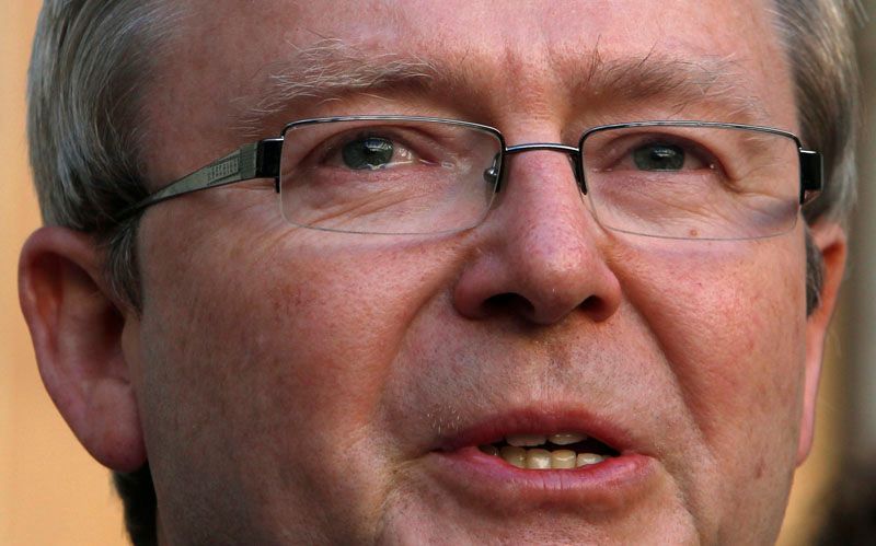 Odstupující australský premiér Kevin Rudd