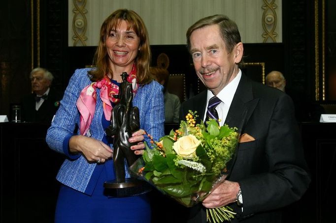 Václav Havel převzal cenu Franze Kafky