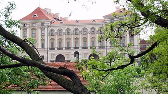 Černínský palác v Praze, sídlo ministerstva zahraničních věcí.