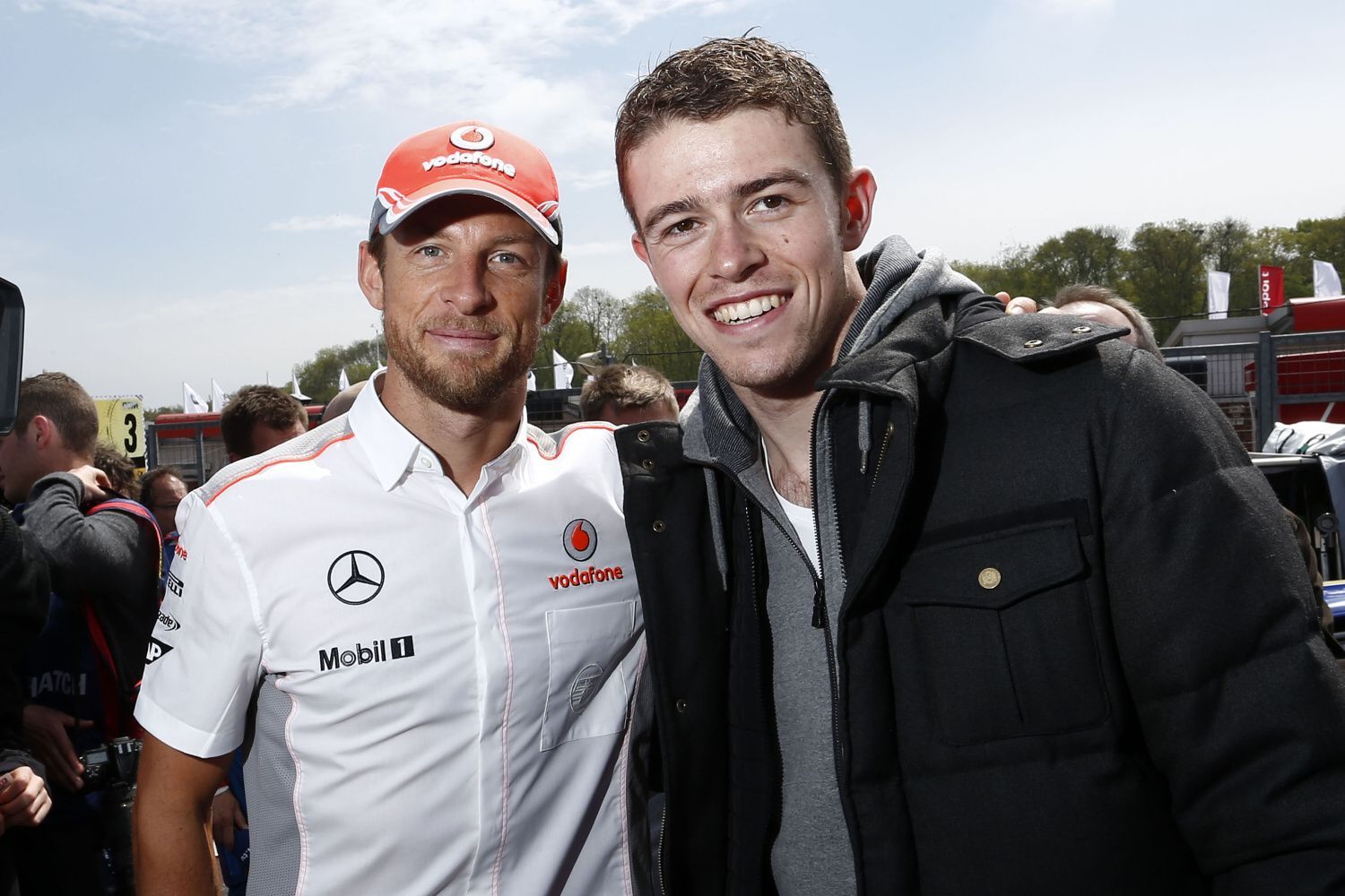 Jenson Button a Paul di Resta