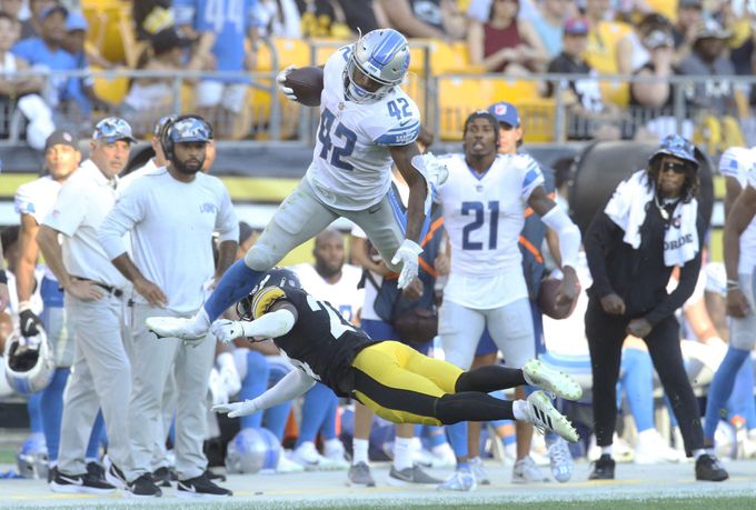 NFL - Pittsburgh Steelers - Detroit Lions: Justin Jackson (42) - Damontae Kazee (24)