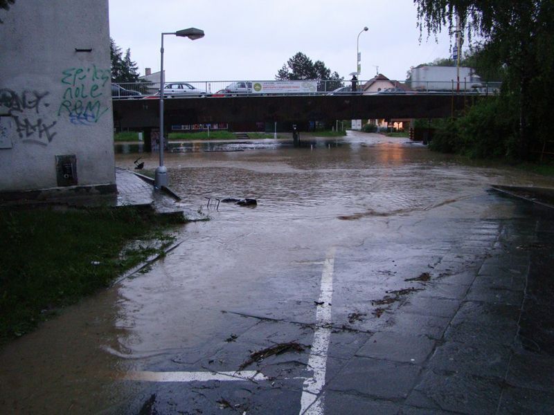 Povodně - Valašské Meziříčí - květen 2010