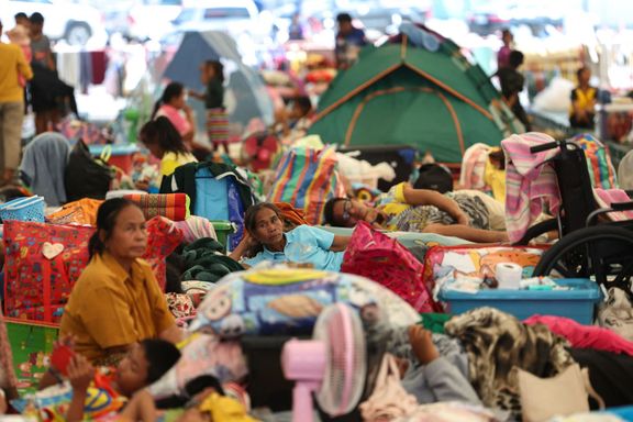 Prozatímní tábor v Thajsku. Foto z 9. prosince 2025.