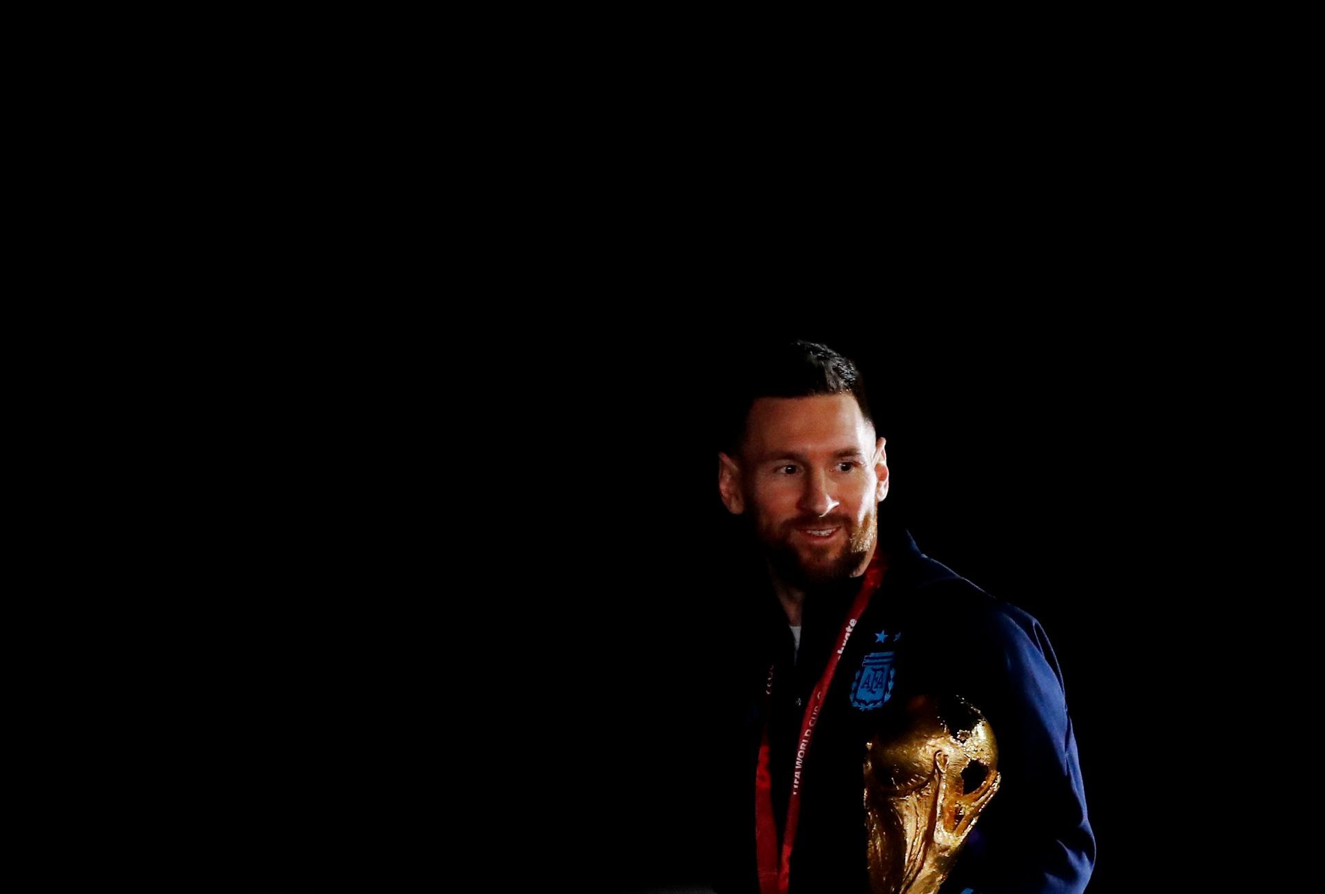 fotbal, MS 2022, Argentina, přílet