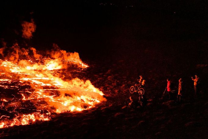 Výbuch sopky na Islandu.