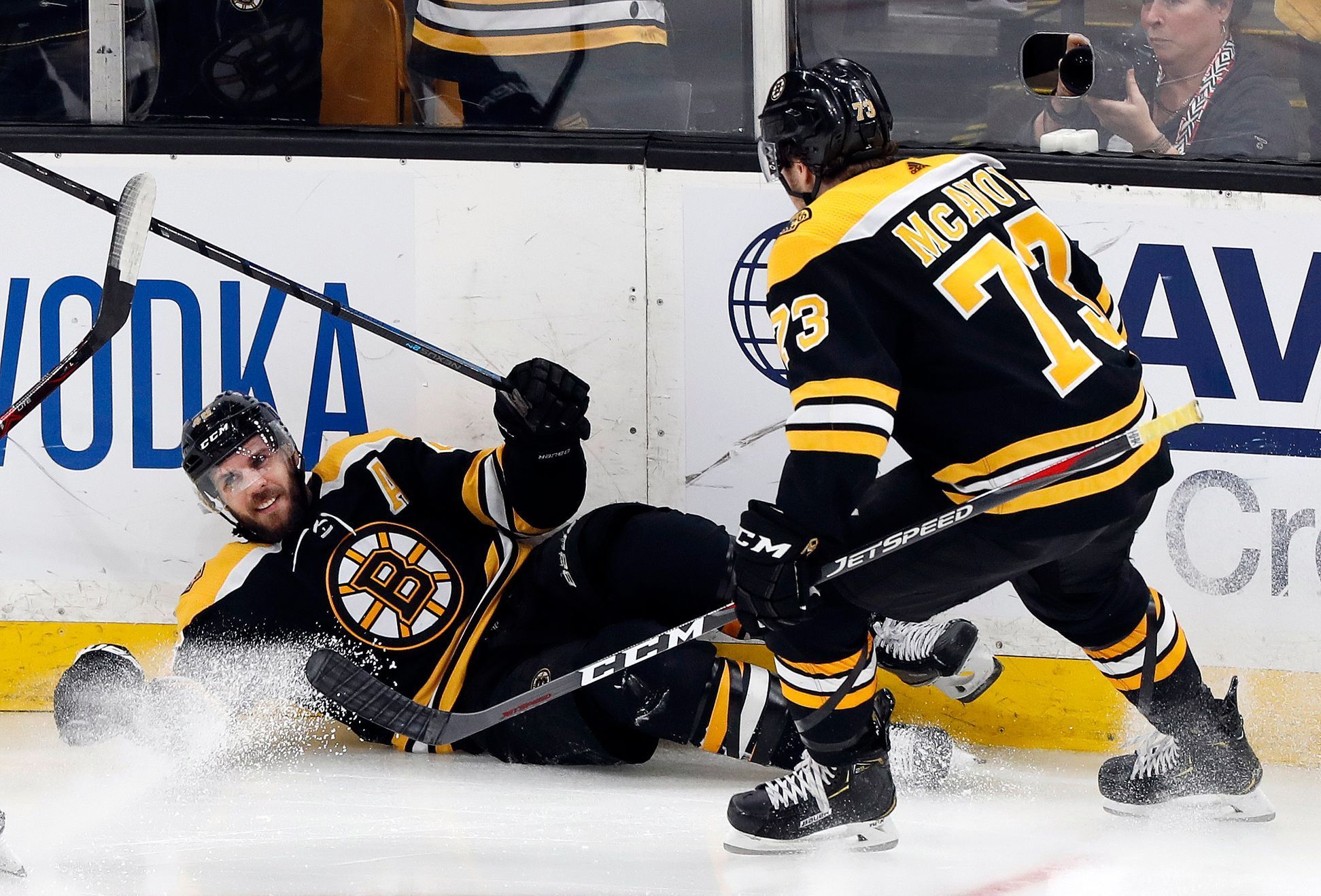 Útočník Bostonu David Krejčí v play off NHL 2019