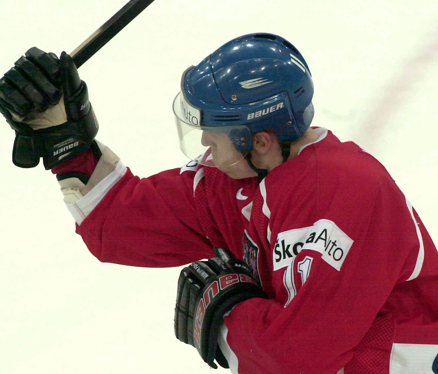 Viktor Ujčík na MS v hokeji 2001.