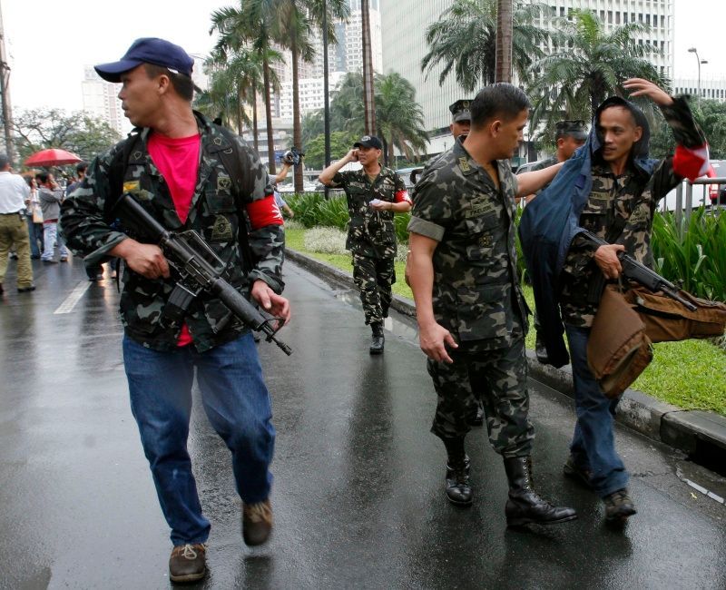 Vzbouření vojáci na Filipínách