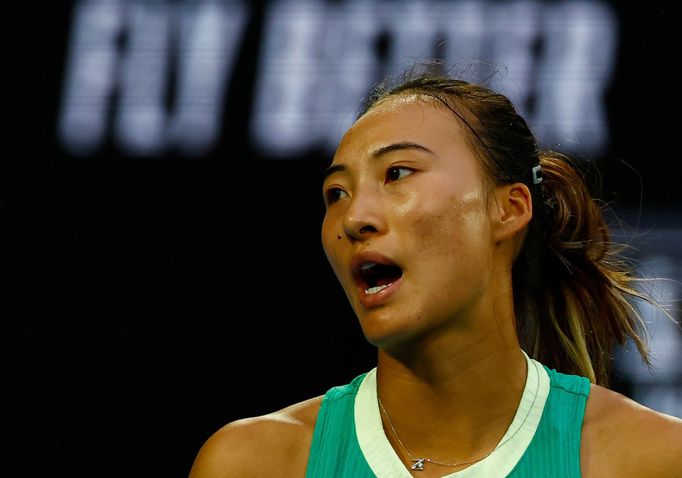 Čeng Čchin-wen ve finále Australian Open 2024