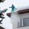 Zasněžený Davos před začátkem Světového ekonomického fóra.