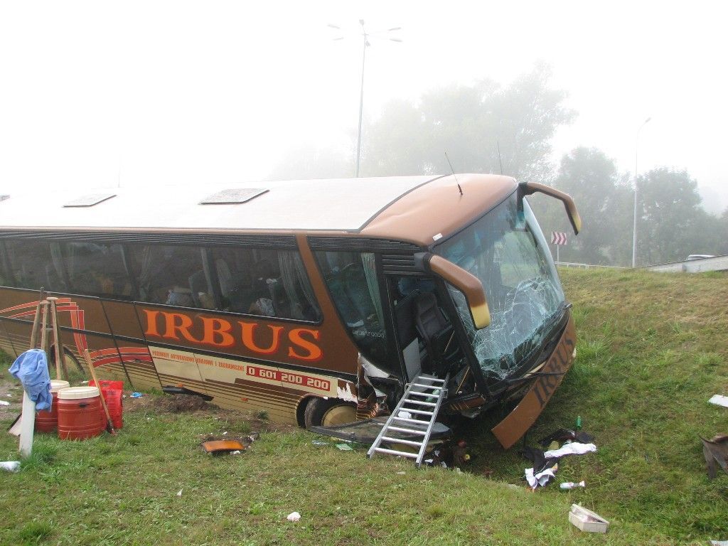 Nehoda autobusu na Blansku