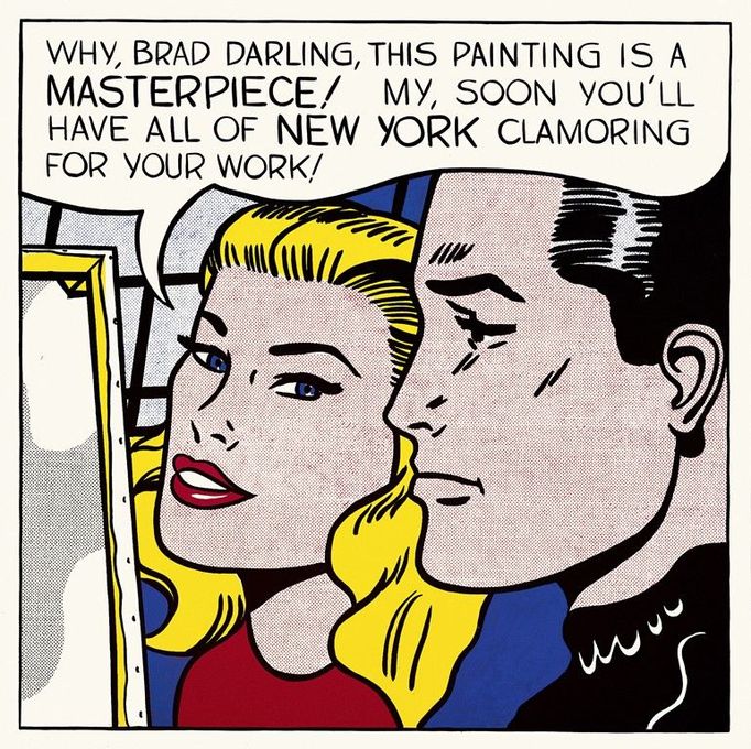 Roy Lichtenstein: Masterpiece, 1962. A brzy si uvědomil, že to dotáhne daleko.