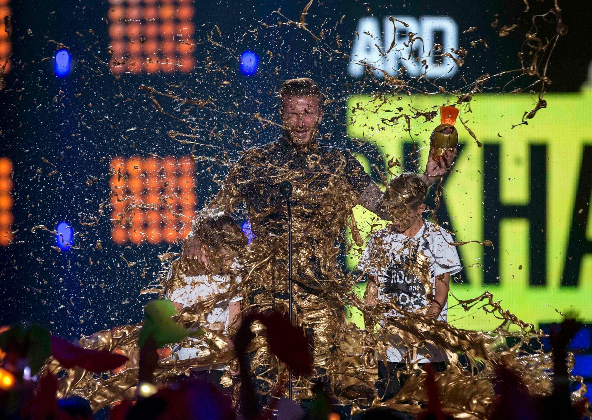 Kids' Choice Sports awards v Los Angeles - David Beckham se svými syny