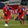 Fotbal, Česko - Dánsko: David Limberský a Ladislav Krejčí