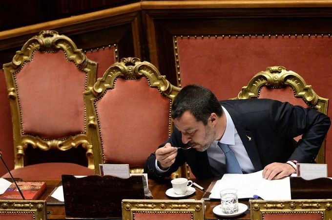 Matteo Salvini - italský ministr vnitra. 20. 3. 2019