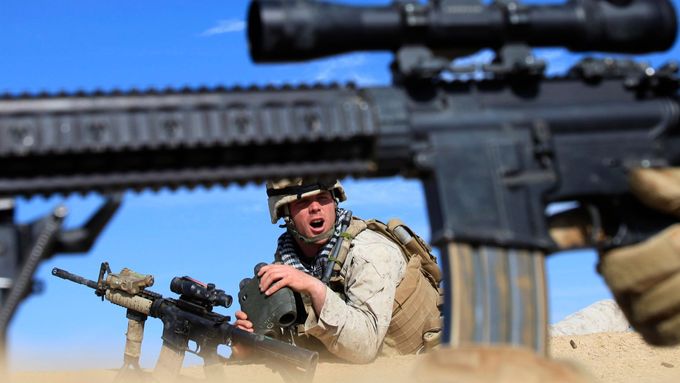 Američtí vojáci při operaci proti Tálibánu v Afghánistánu.