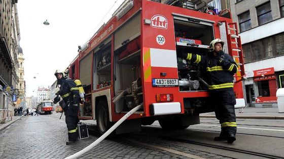 Požár plynu uzavřel centrum Prahy