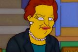 V Simpsonových se také objevila "Skoročeška" Madeleine Albrightová.