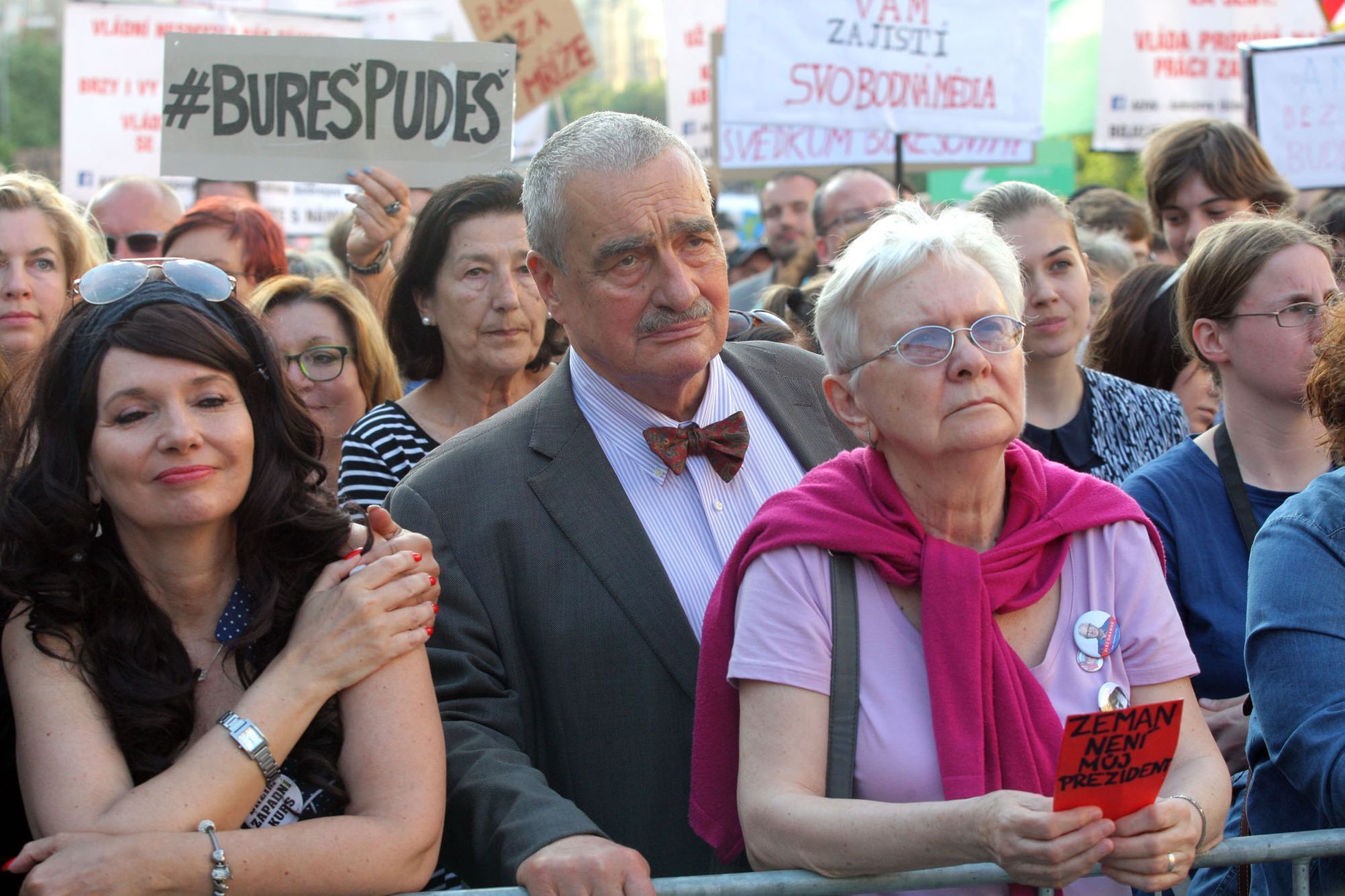 Druhá demonstrace na Václaváku proti Babišovi a Zemanovi