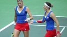 Finále Fed Cupu 2014: Andrea Hlaváčková a Lucie Hradecká