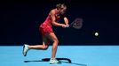 Tennis - Australian Open - Melbourne Park, Melbourne, Australia - January 25, 2022  Madison Keys of the U.S. in action during her quarter final match against Czech Republ