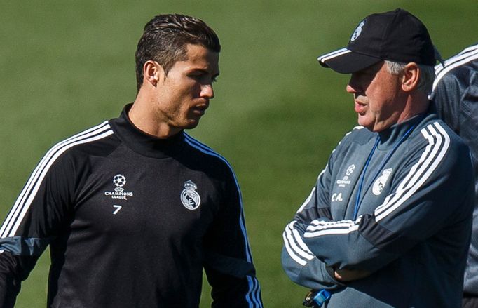 Carlo Ancelotti a Cristiano Ronaldo