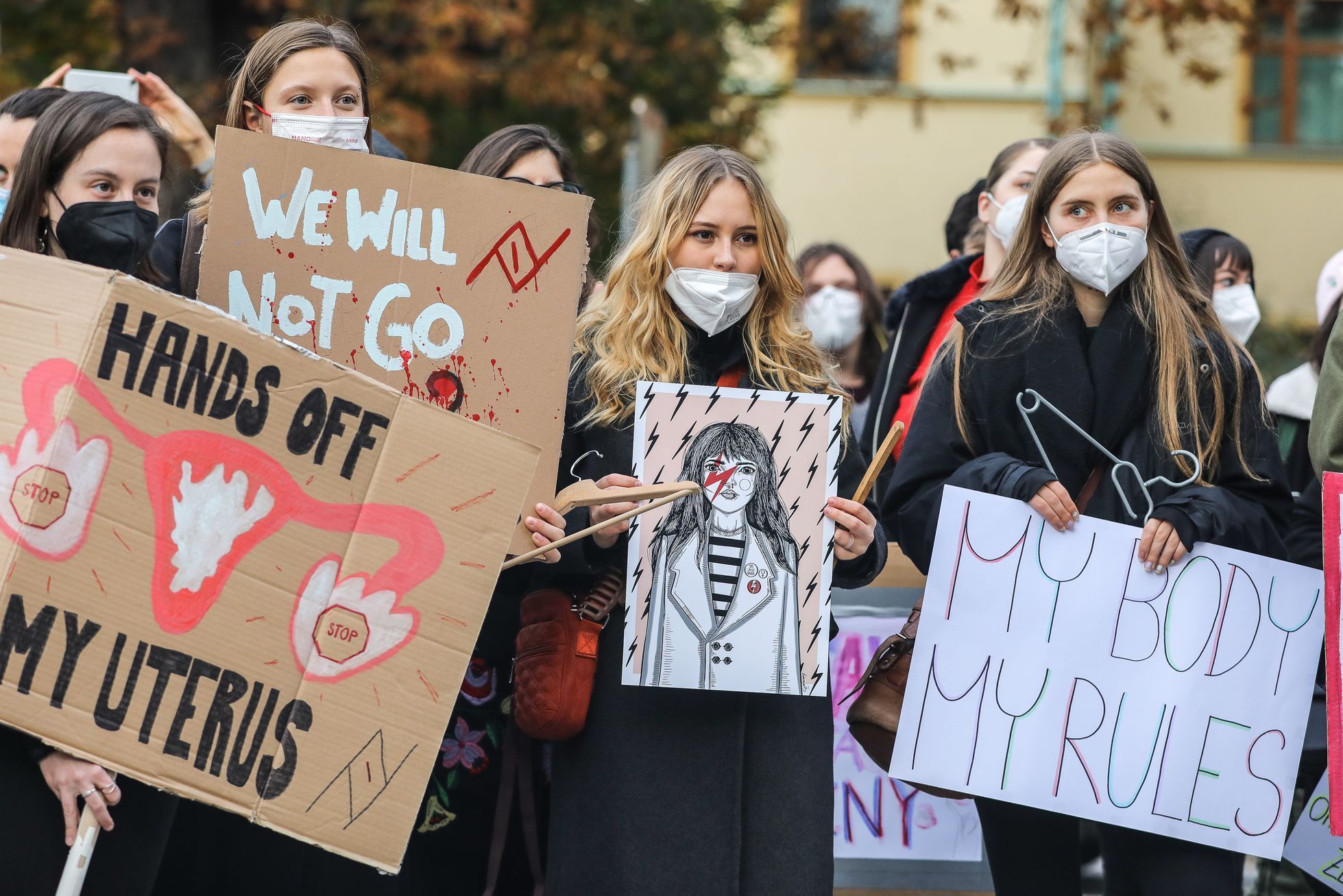 Pochod za právo na bezpečný přístup k potratům, demonstrace, interrupce