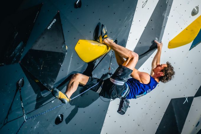 Adam Ondra při SP v Chamonix