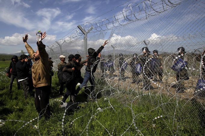 Idomeni, duben 2016.