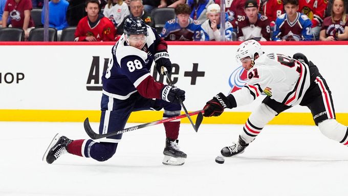Martin Nečas v utkání proti Chicagu