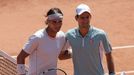 Rafael Nadal a Novak Djokovič před semifinále French Open 2013