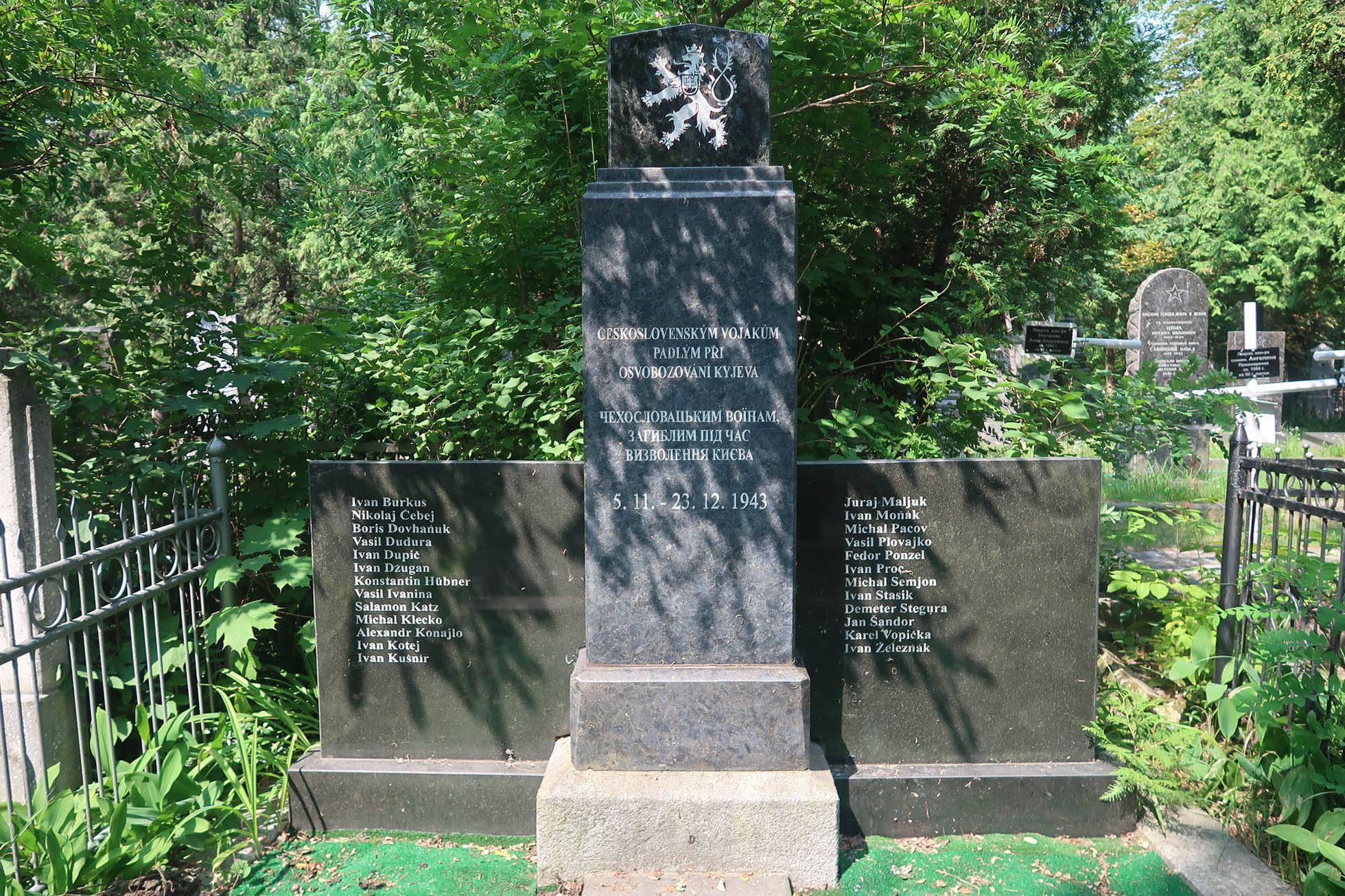 Čechoslováci, Kyjev, válka