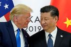 Donald Trump a Si Ťin-pching na summitu G20 v Osace.