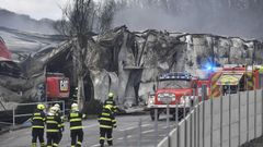 Požár Mladá Boleslav sklady dodavatele Škoda Auto