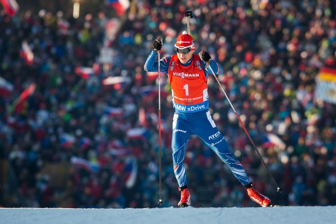 Biatlon, SP NMNM,sprint M: Ondřej Moravec