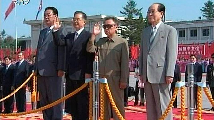 Wen Ťia-pao a Kim Čong-il
