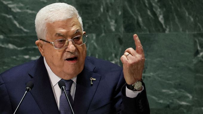 Prezident Palestinské samosprávy Mahmúd Abbás.