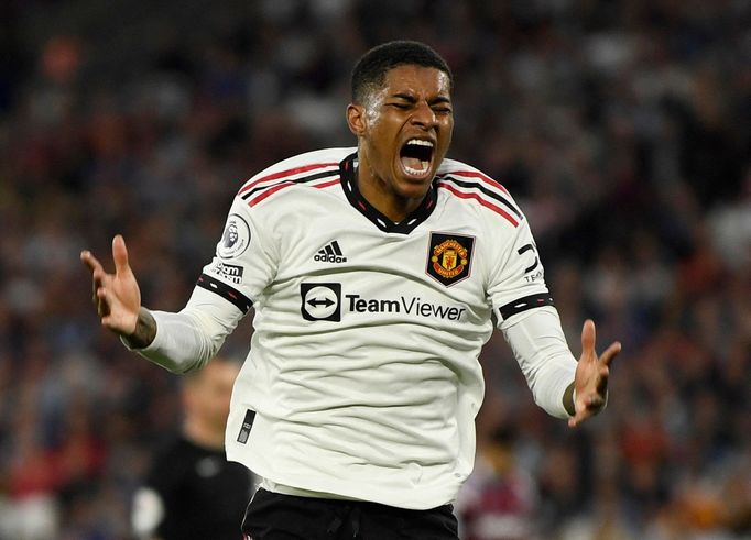 Marcus Rashford z Manchesteru United při utkání s West Hamem