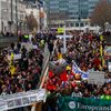Protesty proti covidu v Bruselu