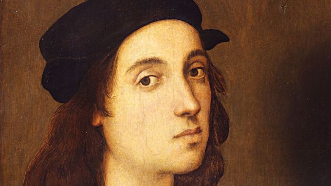 Raffaelův autoportrét z let 1506 až 1508.